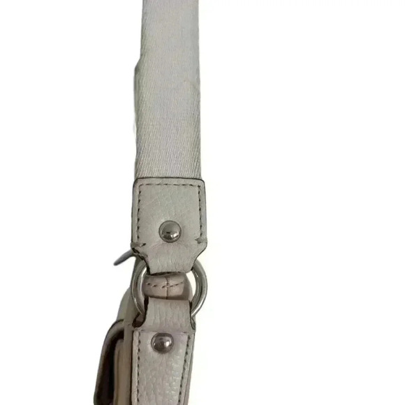 Coach Park Campbell Swingpack Purse Vintage Cream White Leather Silver Women's - Picture 7 of 11